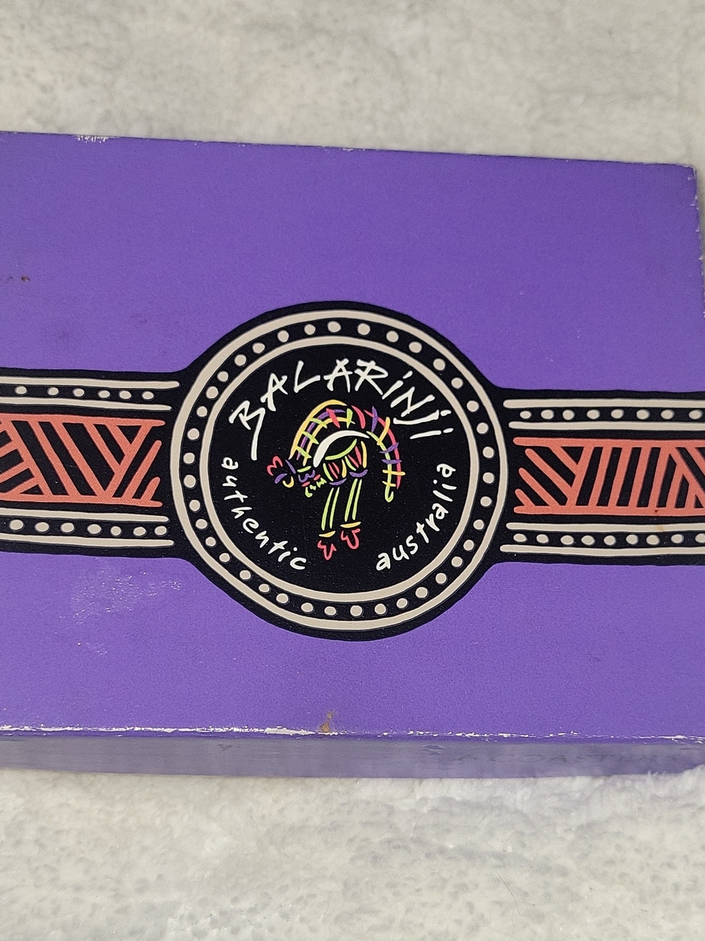 Balarinji Purple Decorative Serving Tray - Authentic Australian Design